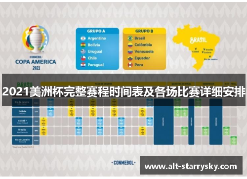 2021美洲杯完整赛程时间表及各场比赛详细安排
